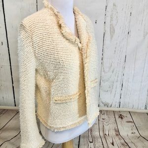 Mango Tweed Trim Jacket